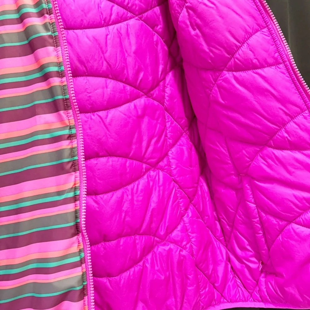Girls Northface Striped Winter Jacket